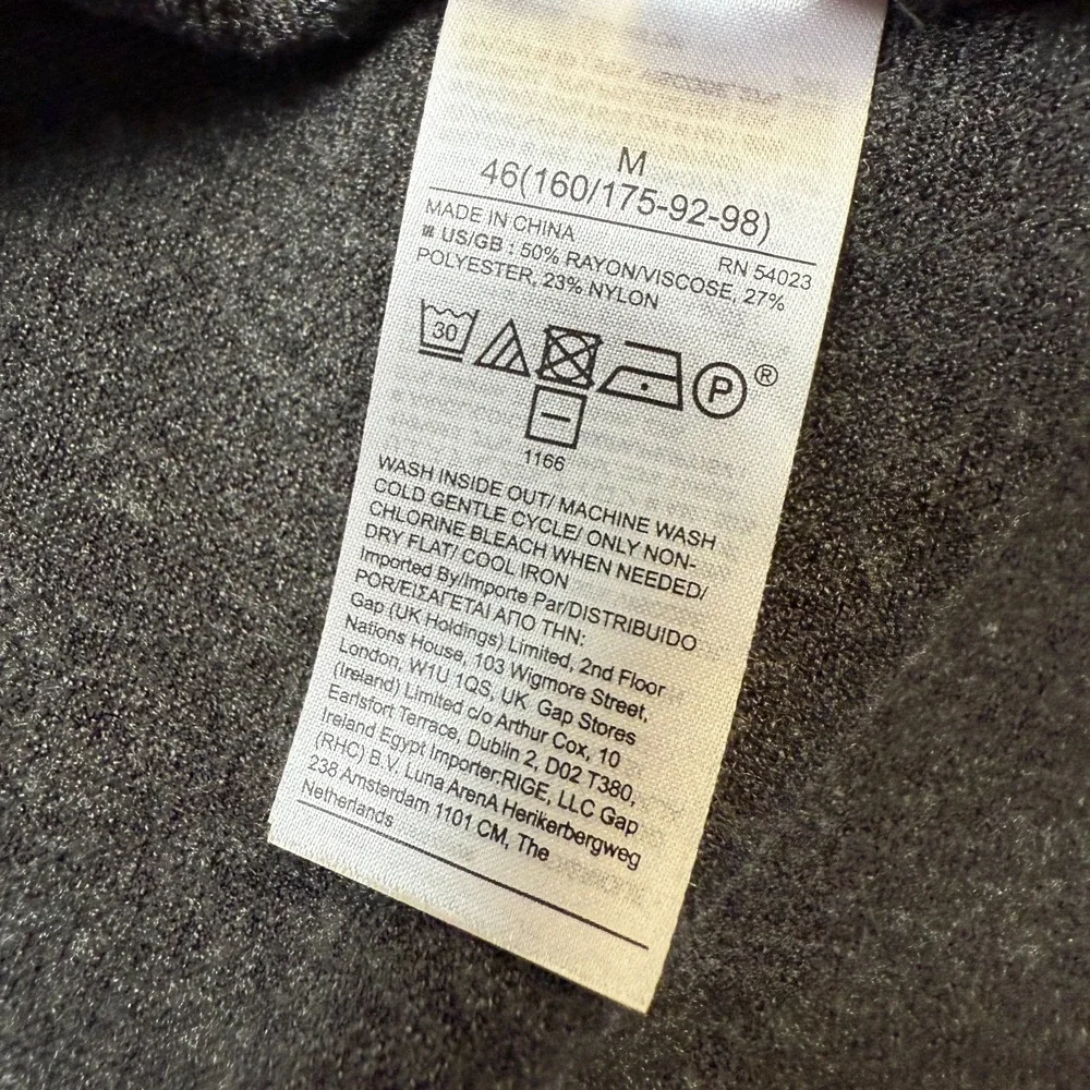 Banana Republic Sweater Womens Medium Gray Milano Hoodie Mock Knit Minimalist - Picture 5 of 9